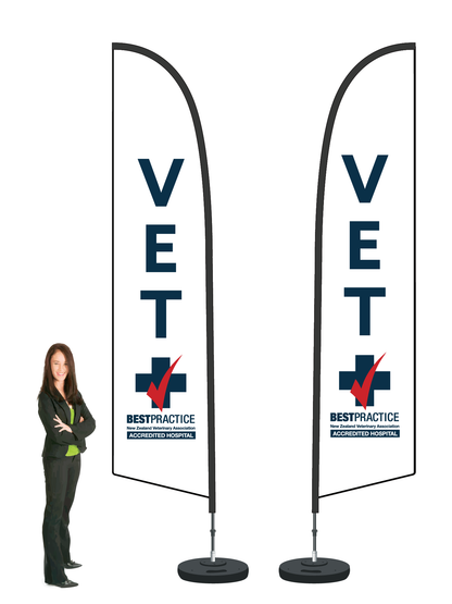 Vets Association Best Practice Durapole Flex 4.0m Double sided - Hospital