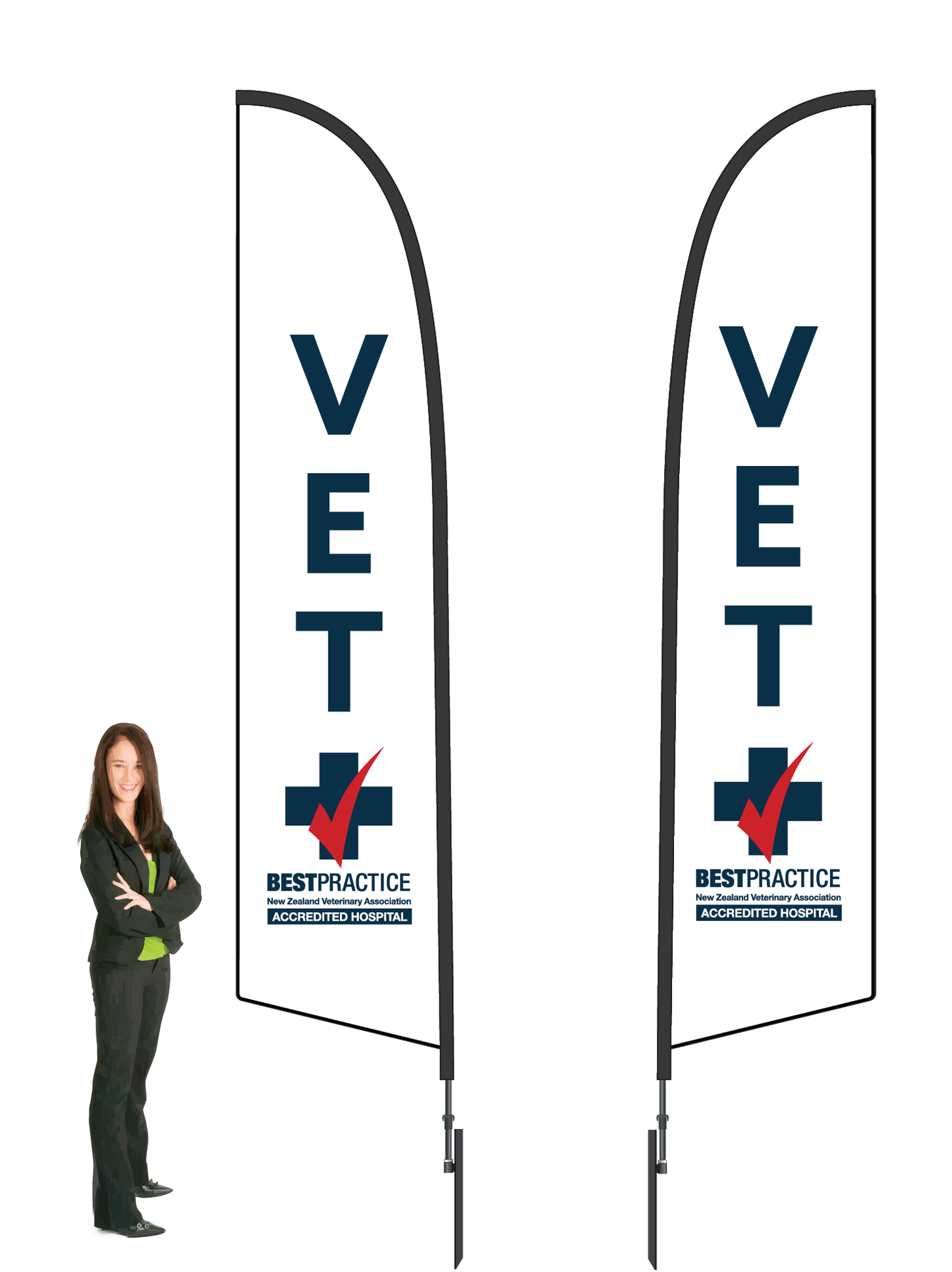 Vets Association Best Practice Durapole Flex 3.5m Double sided - Hospital