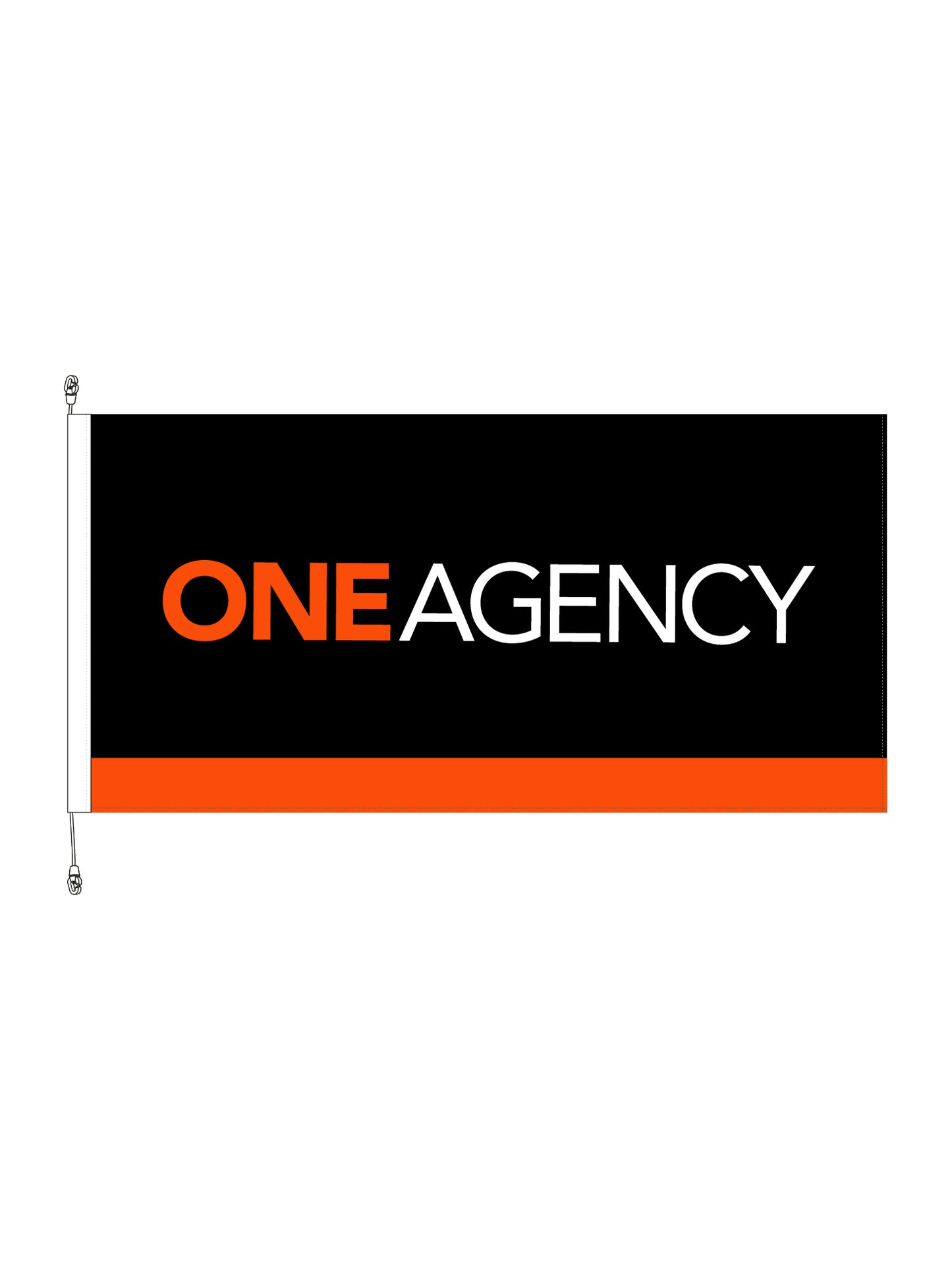 Standard Flag - Premium. 1.8m x 0.9m || One Agency REAL ESTATE