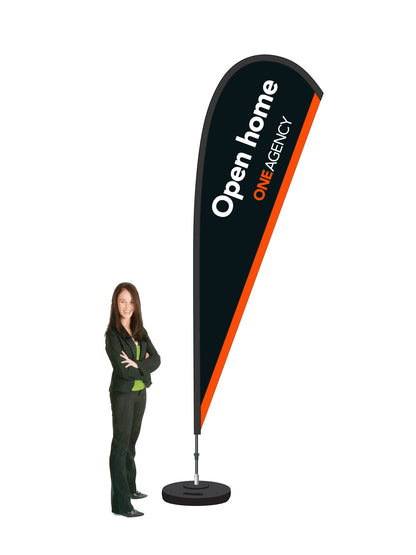 Durapole® Mayfly Single-Sided Flag and Display || One Agency REAL ESTATE