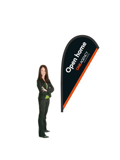 Durapole® Mayfly Single-Sided Flag and Display || One Agency REAL ESTATE