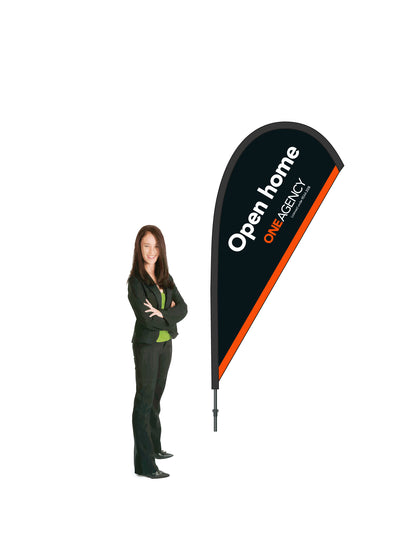 Durapole® Mayfly Single-Sided Flag and Display || One Agency REAL ESTATE