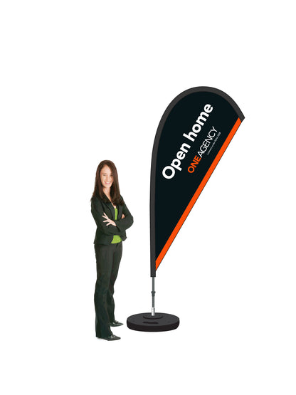 Durapole® Mayfly Single-Sided Flag and Display || One Agency REAL ESTATE