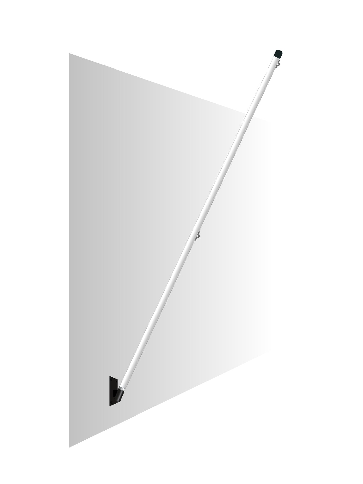 Royal Flag Pole.  1.7m. || A durable low cost flag pole ideal for your home or work place!