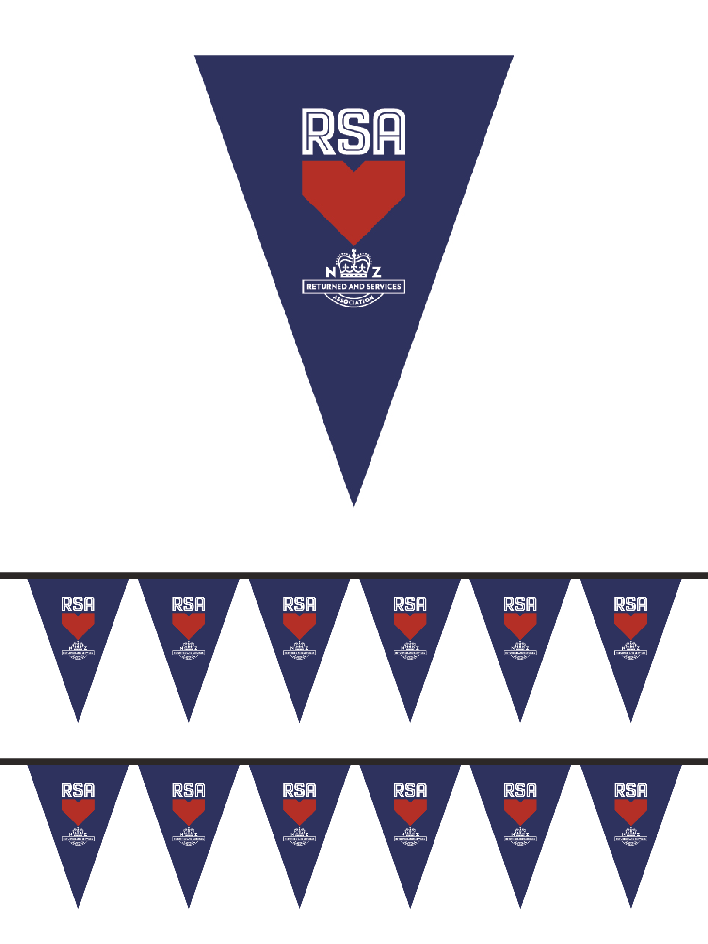 Voting Cross For Rsa RSA Bunting || – Flagmakers Ltd