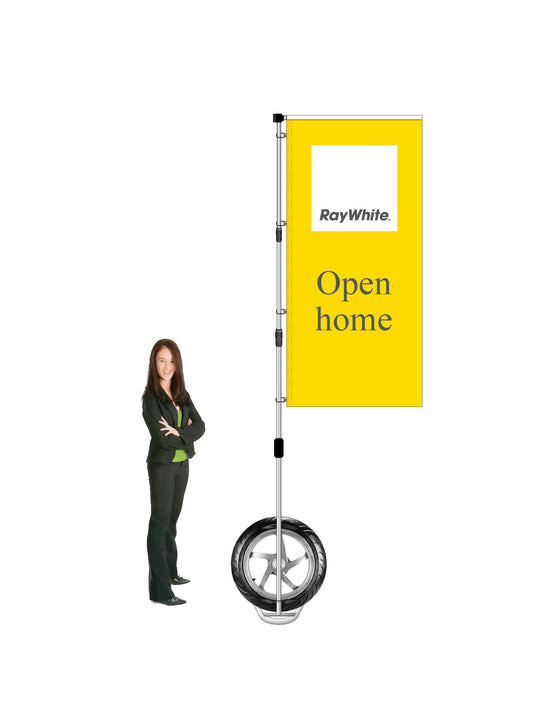 Durapole XT Flag and Display Single-Sided || Ray White REAL ESTATE