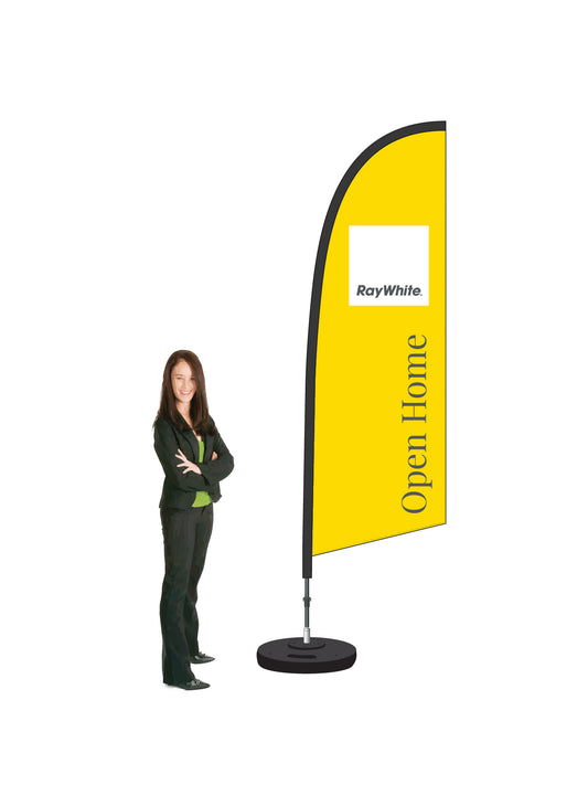 Durapole® Flex Flag and Display - Single-Sided || Ray White REAL ESTATE