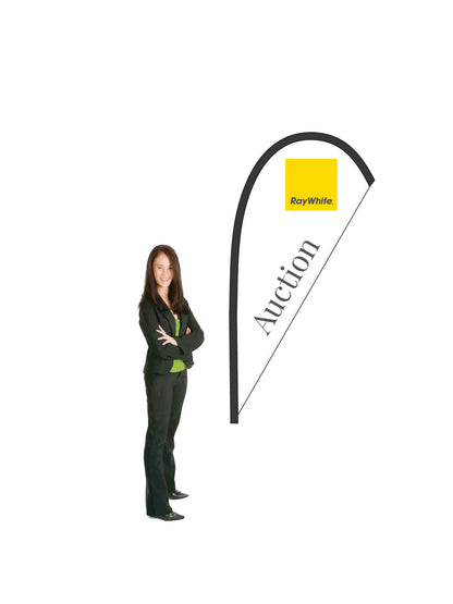Durapole® Mayfly Single-Sided Flag and Display || Ray White REAL ESTATE