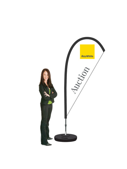 Durapole® Mayfly Single-Sided Flag and Display || Ray White REAL ESTATE
