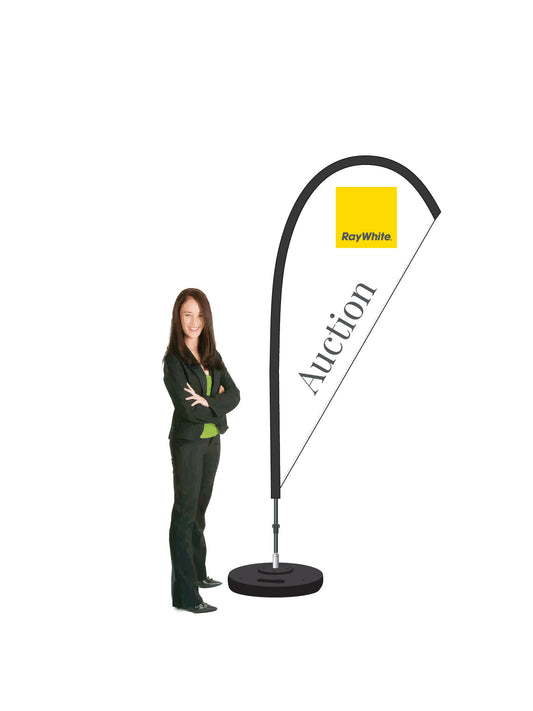 Durapole® Mayfly Single-Sided Flag and Display || Ray White REAL ESTATE