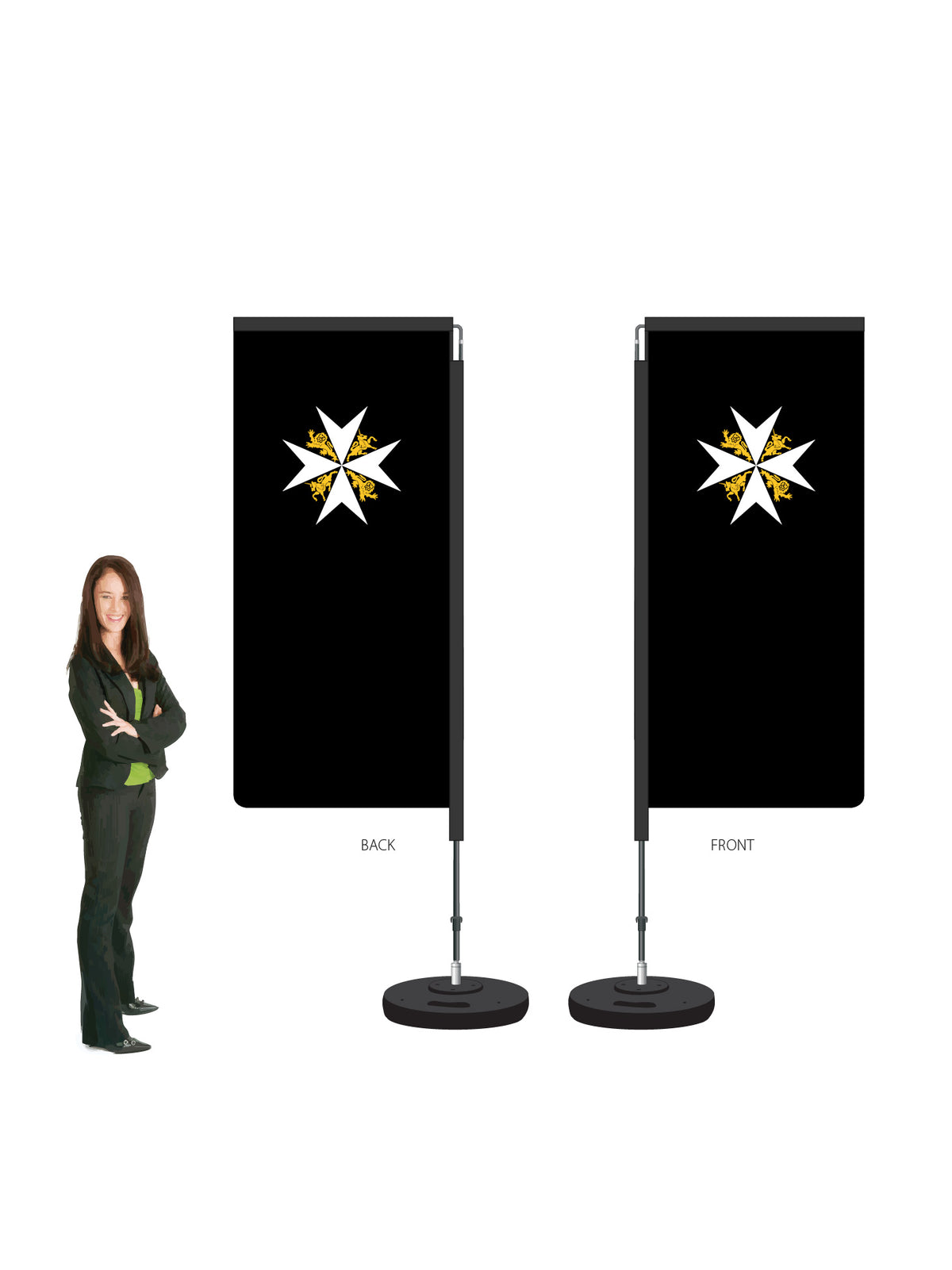 Custom Durapole Swing Flag & Display. Get a Free Mount* || St John