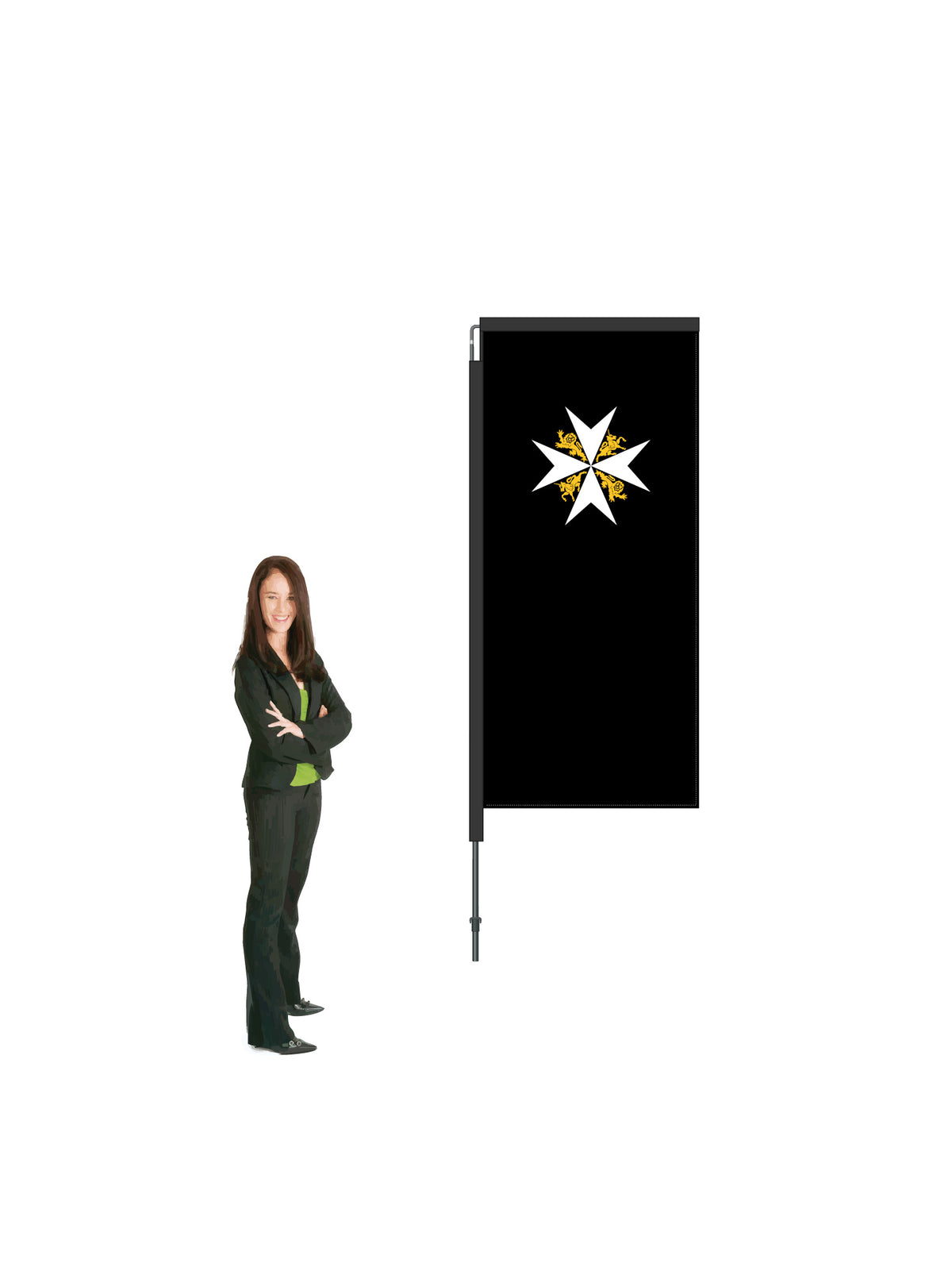 Custom Durapole Swing Flag & Display. Get a Free Mount* || St John
