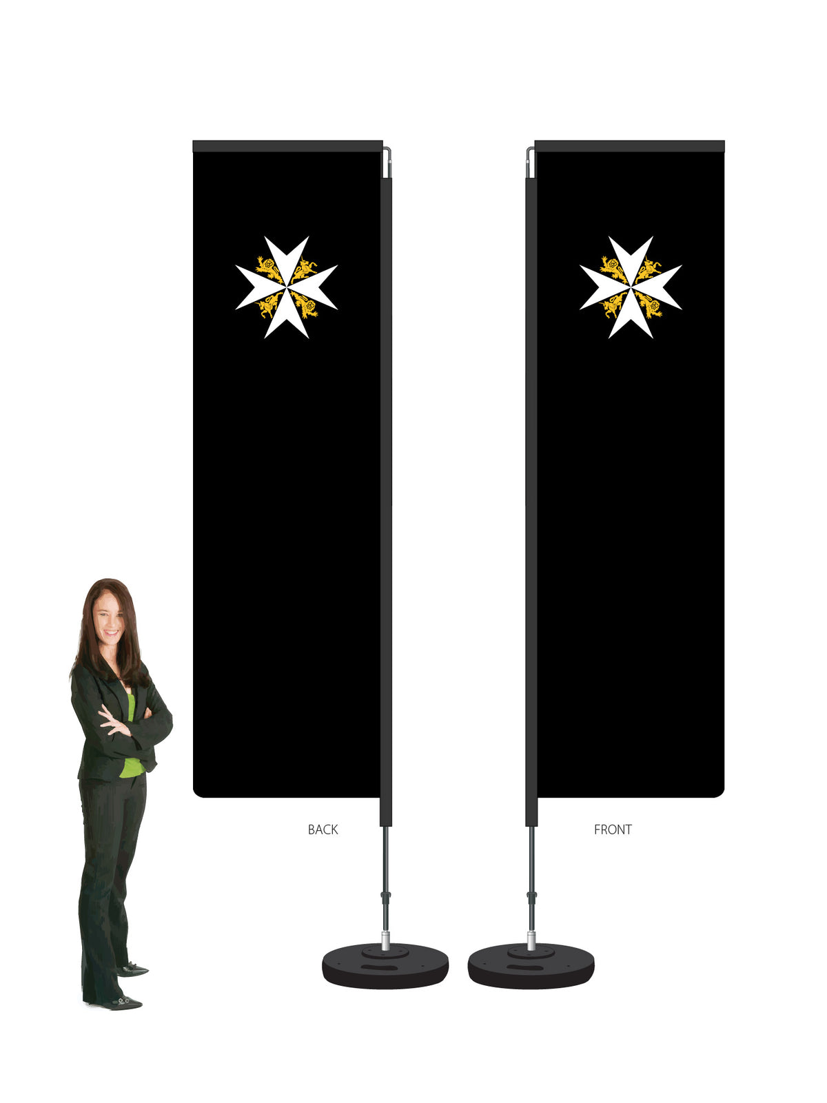 Custom Durapole Swing Flag & Display. Get a Free Mount* || St John