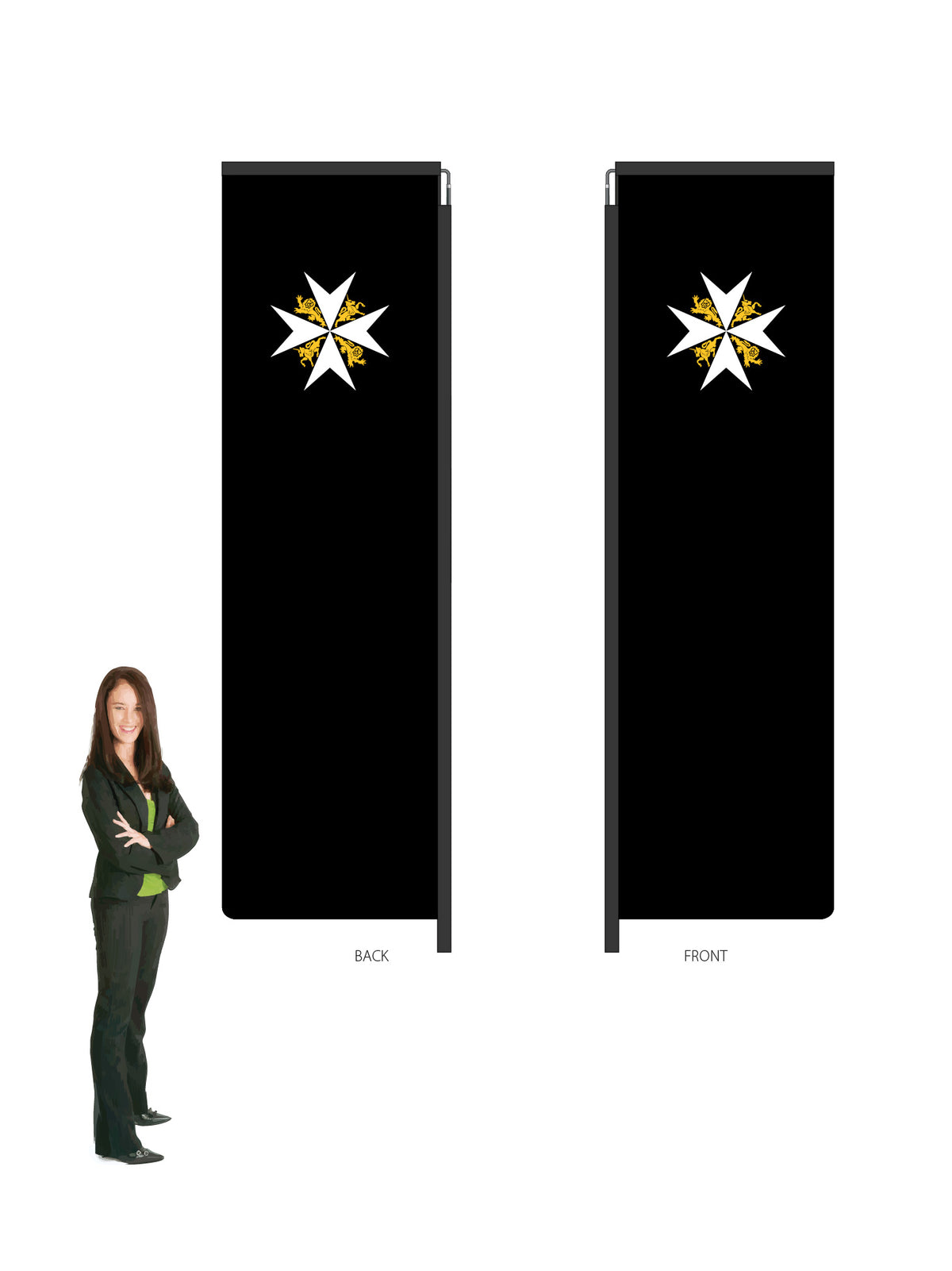 Custom Durapole Swing Flag & Display. Get a Free Mount* || St John