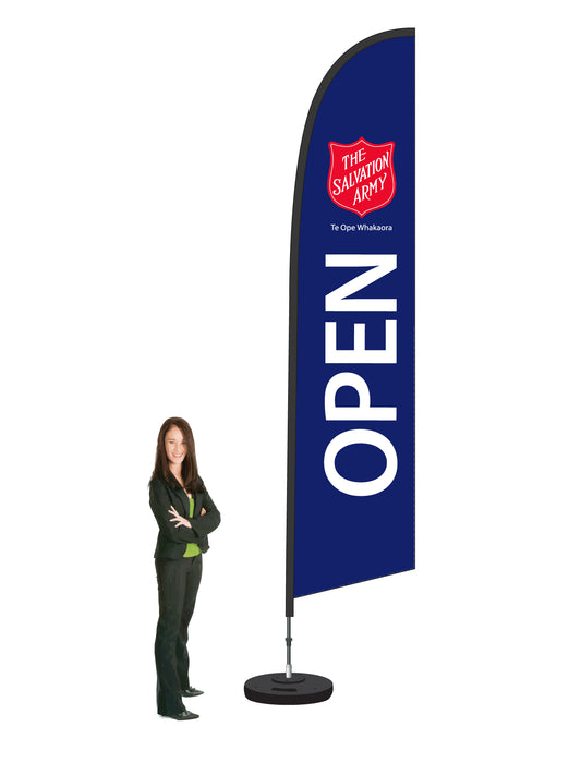 Salvation Army Durapole Open Flex Flags Single Sided