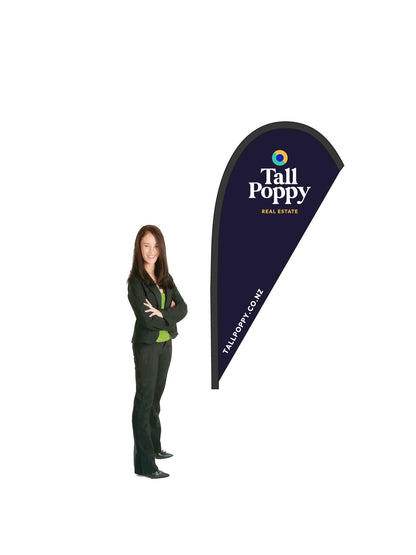 Durapole® Mayfly Single-Sided Flag and Display || Tall Poppy REAL ESTATE