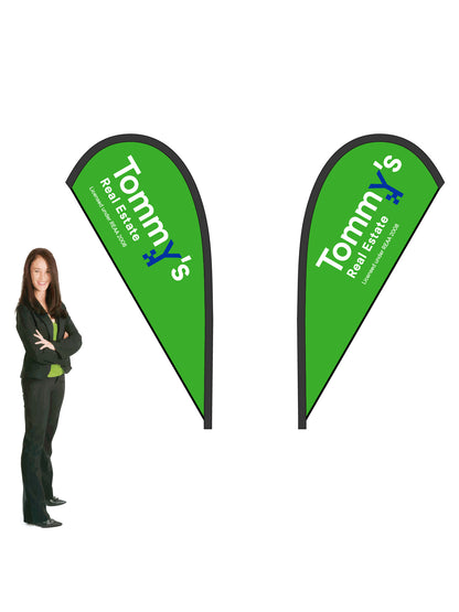 Durapole® Mayfly Double-Sided Flag and Display || Tommy's REAL ESTATE
