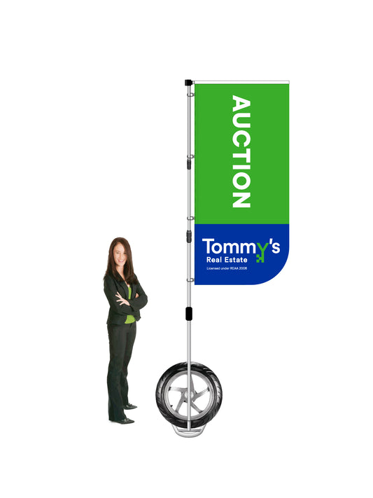 Durapole XT Flag and Display Single-Sided || Tommy's REAL ESTATE
