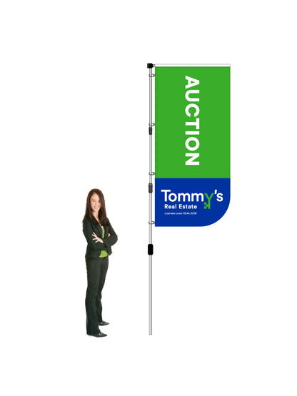 Durapole XT Flag and Display Single-Sided || Tommy's REAL ESTATE