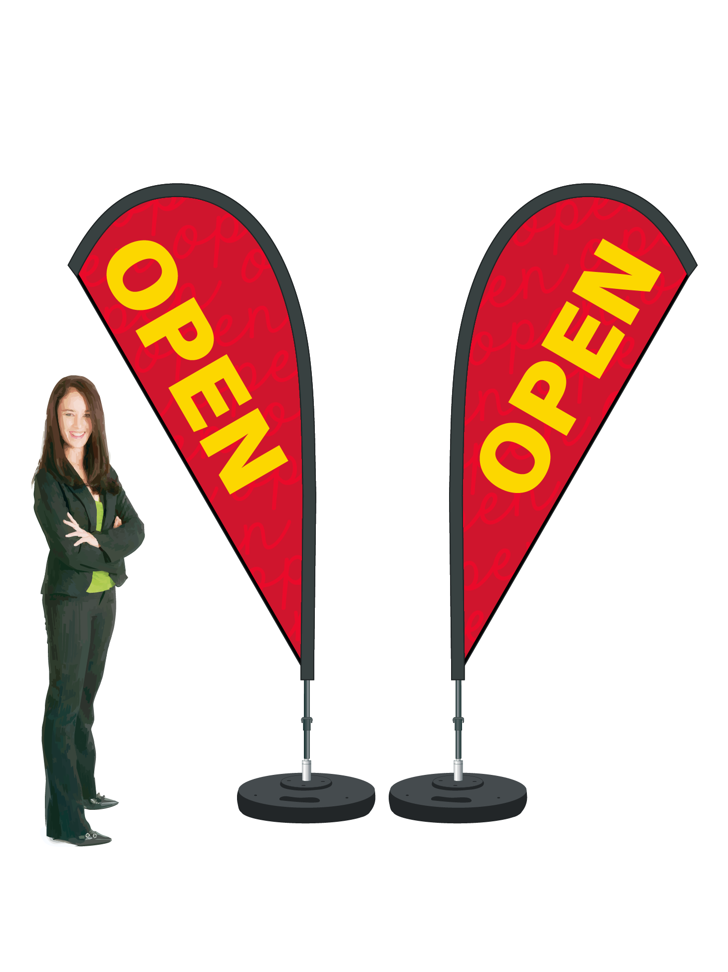 Open Banners Flags Banners & Flags | Advanced Sign