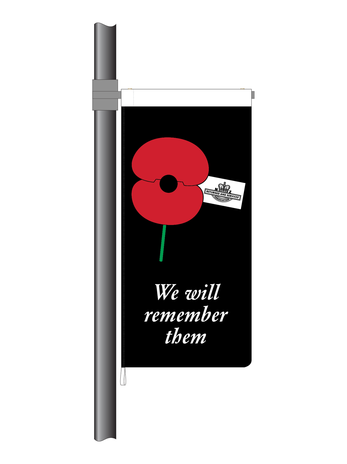 ANZAC We will Remember Them StreetFlag. || RSA Member Special ...
