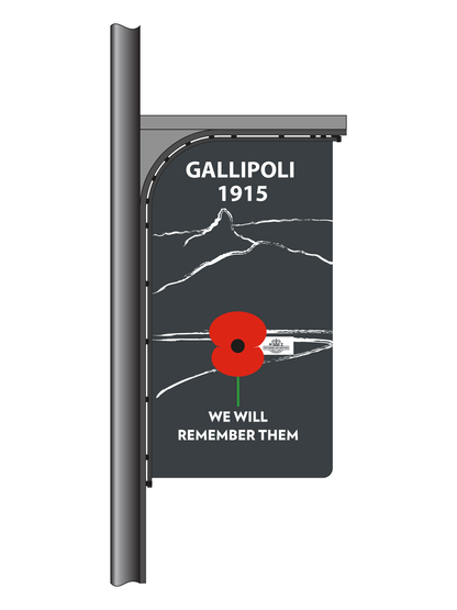 WW1 Gallipoli 1915 Street Flag