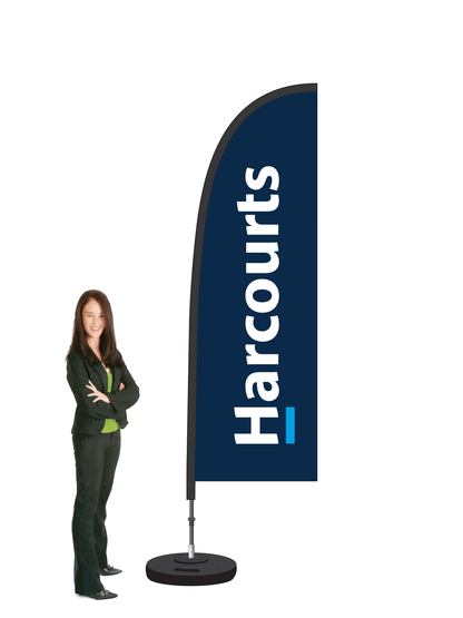 'Harcourts' Durapole Flex Single Sided, Small and Large