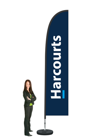 'Harcourts' Durapole Flex Single Sided, Small and Large
