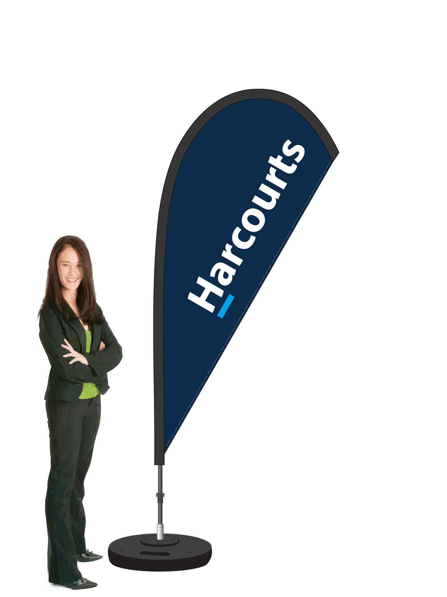 'Harcourts'  Durapole® Mayfly Single Sided
