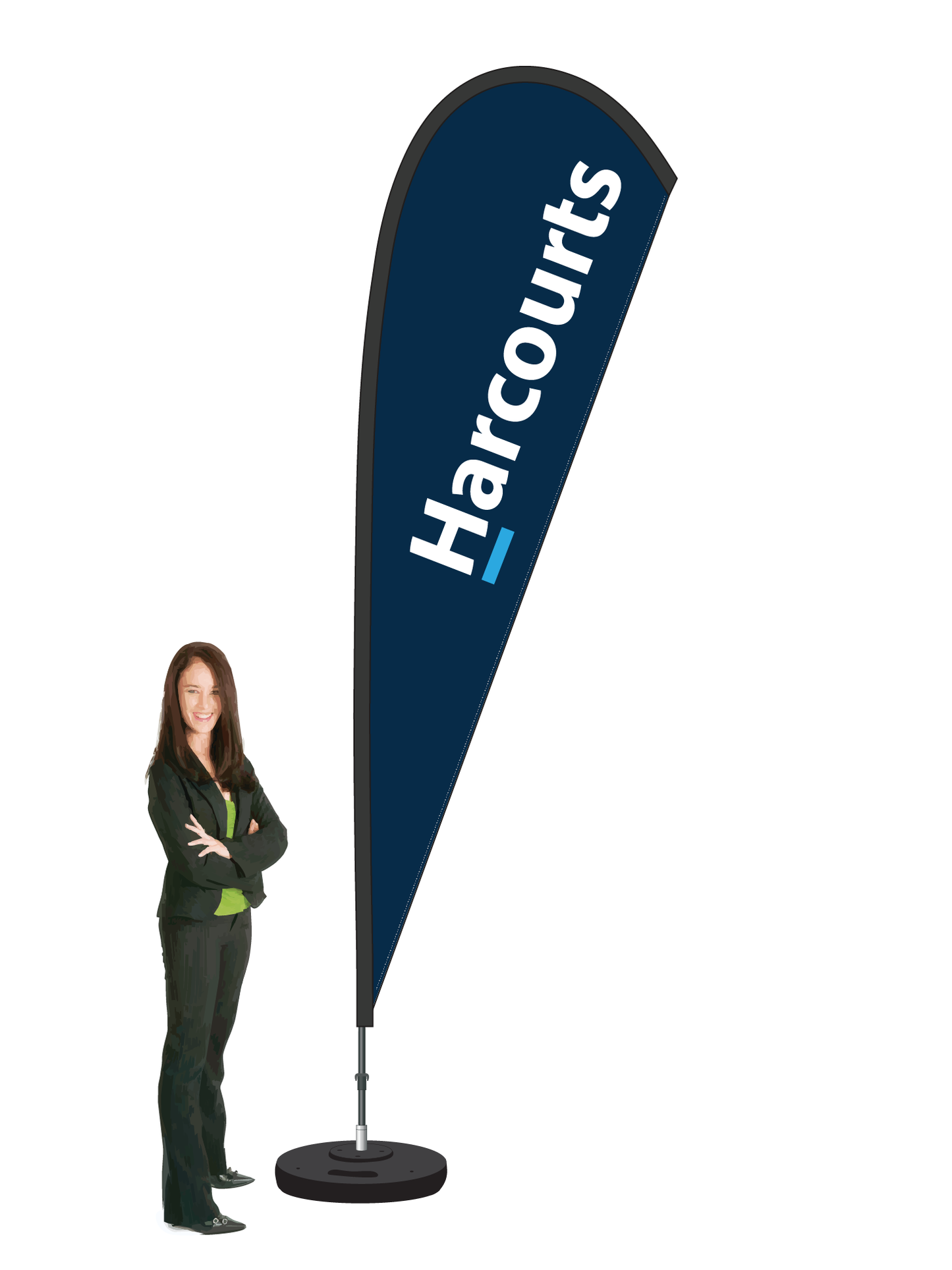 'Harcourts'  Durapole® Mayfly Single Sided
