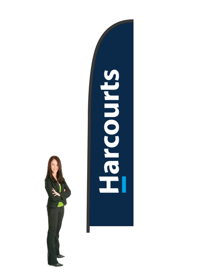 'Harcourts' Durapole Flex Single Sided, Small and Large