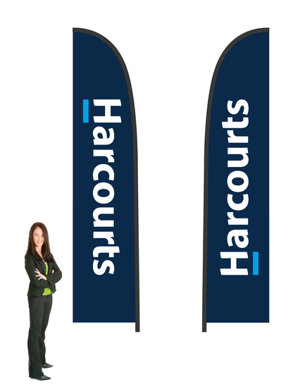 'Harcourts' Durapole Flex Double Sided. Small and Large