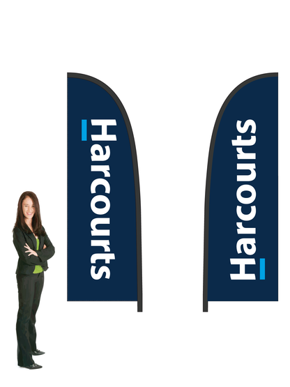 'Harcourts' Durapole Flex Double Sided. Small and Large