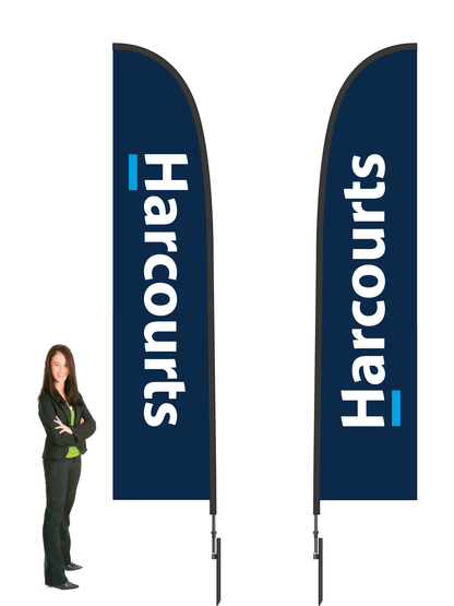 'Harcourts' Durapole Flex Double Sided. Small and Large