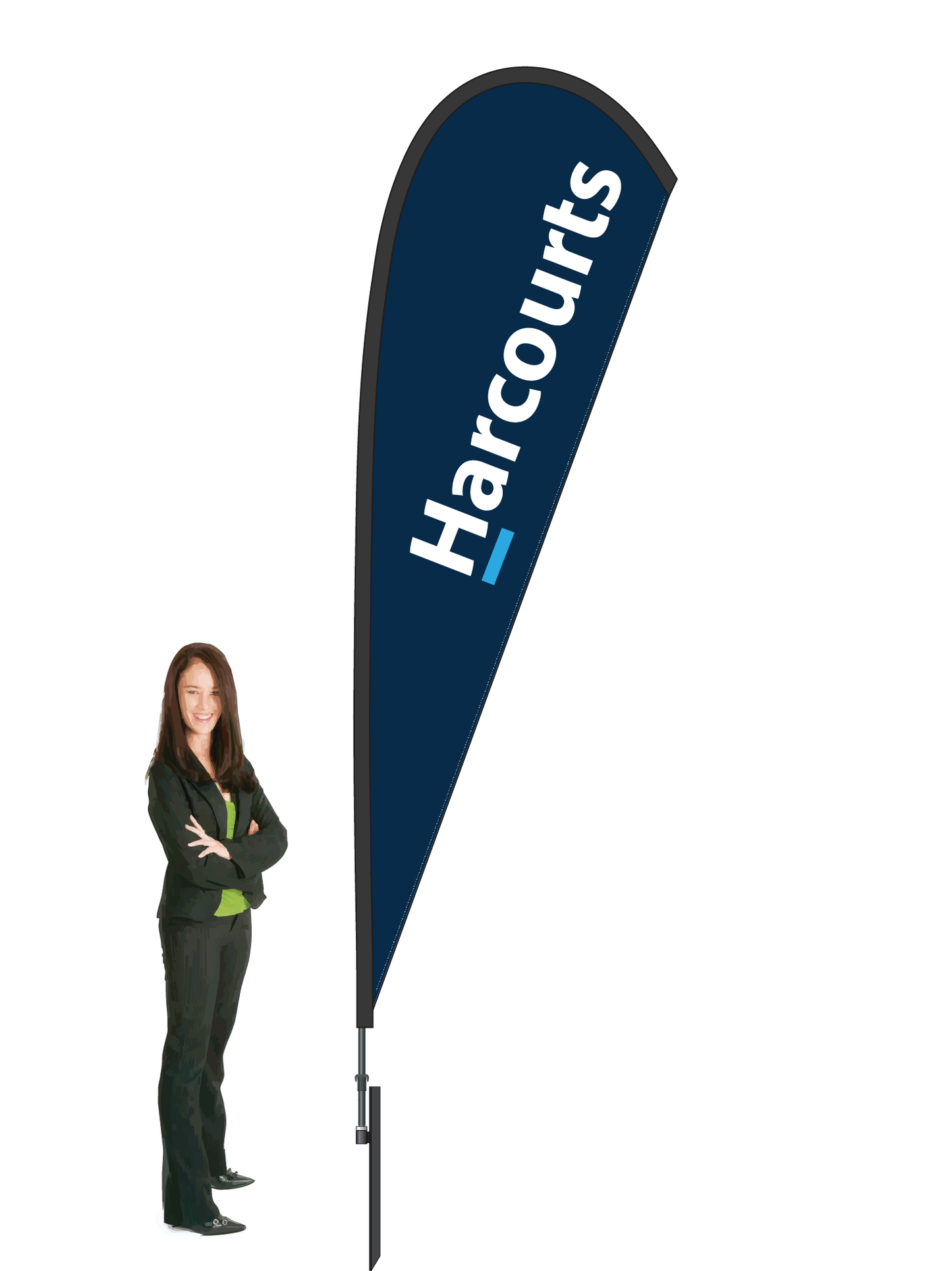'Harcourts'  Durapole® Mayfly Single Sided