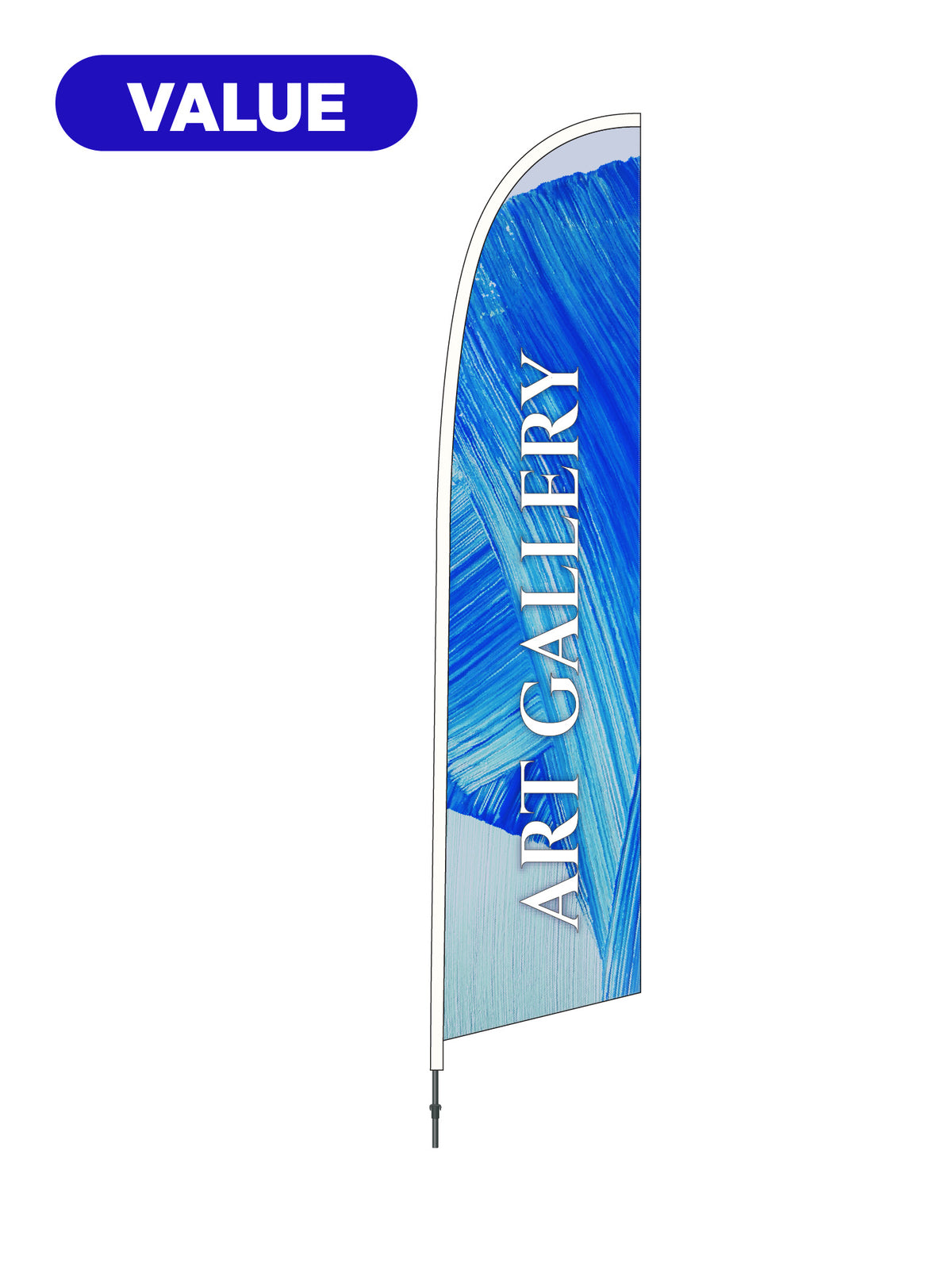 VALUE Double-sided Feather Flag & Display