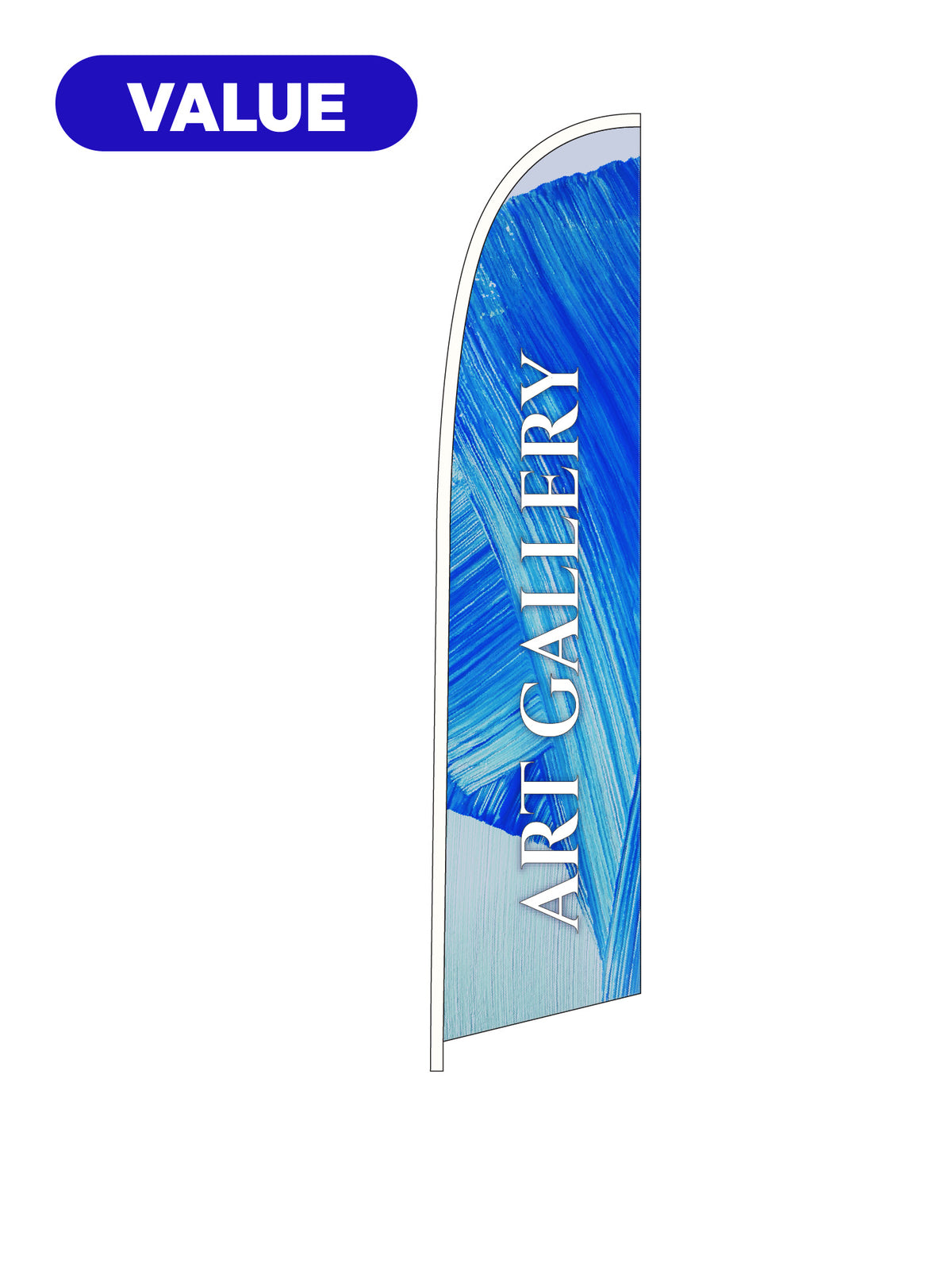 VALUE Double-sided Feather Flag & Display