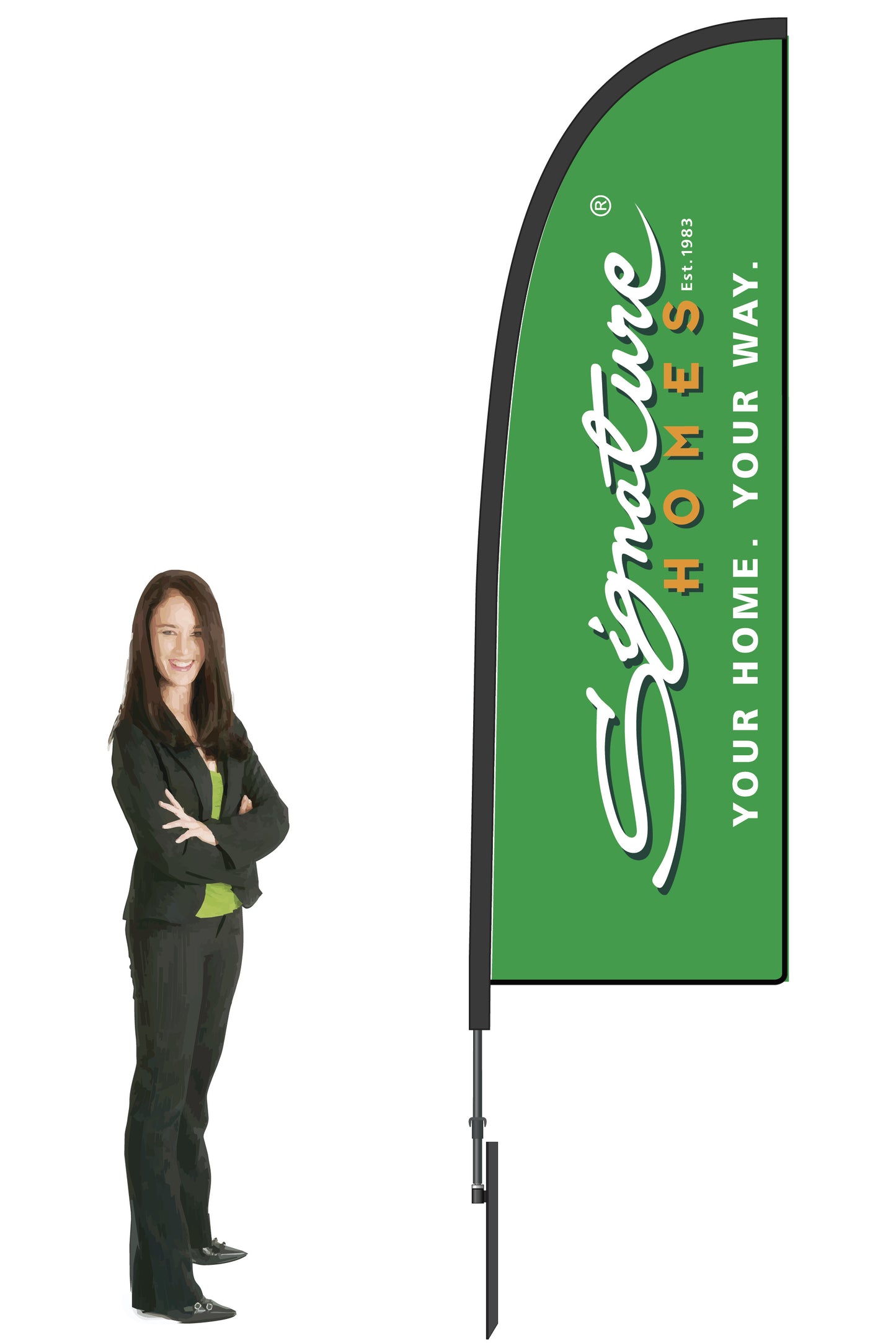 Signature Homes Durapole Flex Single Sided Small 2.5m